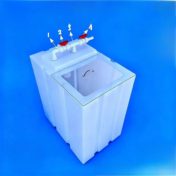 

Thiened Plastic Water Buet with Universal Wheels for Home Use Aquarium Salt Water Buet with Pump Fi Tank Flip Cover