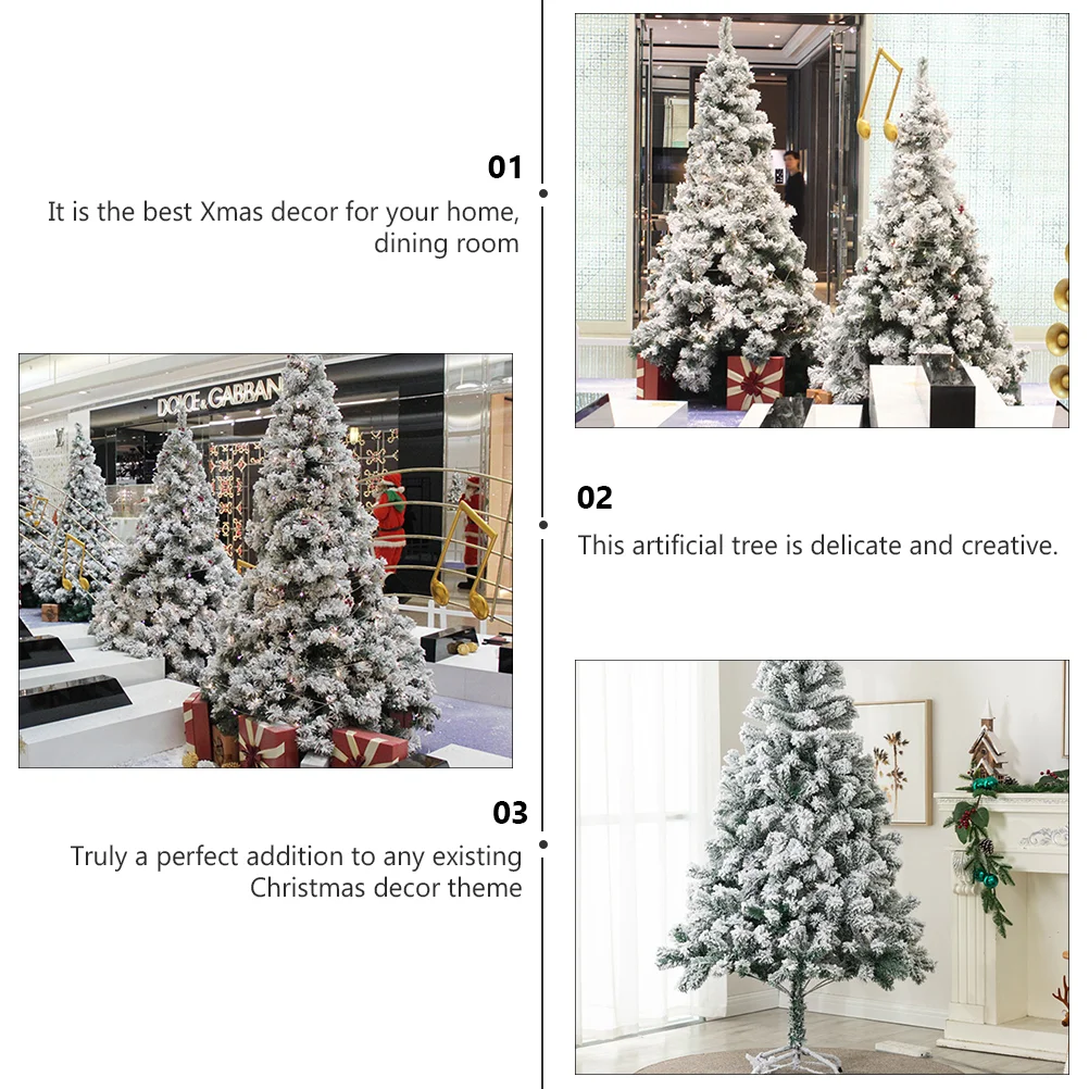 Arbre de Noël Élsimulé pour la décoration intérieure, ornement de Noël blanc, accessoire de mise en page de scène, créatif