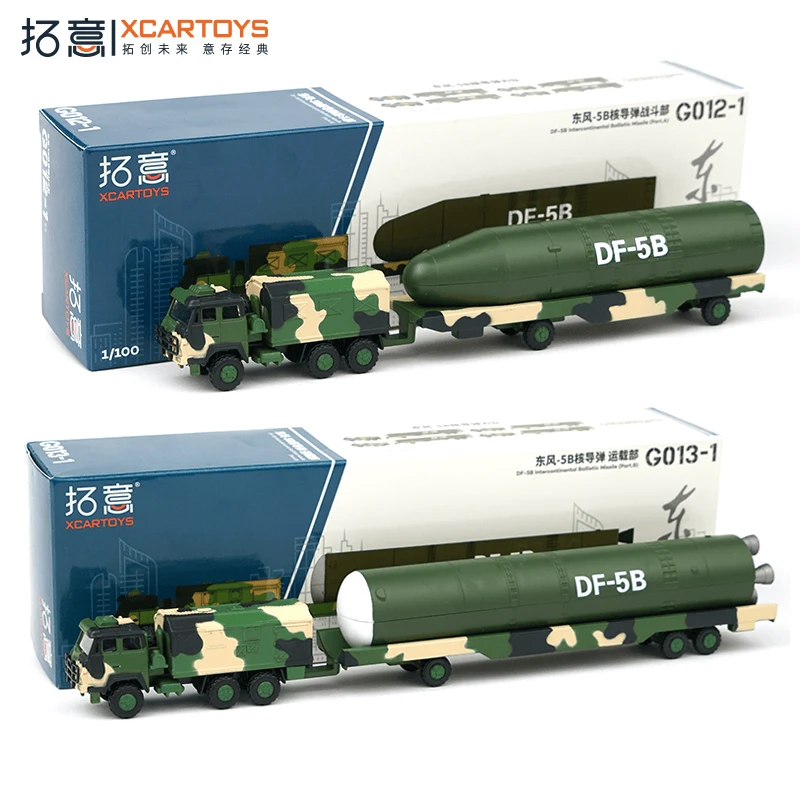 

Diecast 1/100 Scale Dongfeng-5b Nuclear Missile Warhead Launch Unit Alloy Car Model Collectible Toy Gift Souvenir Display
