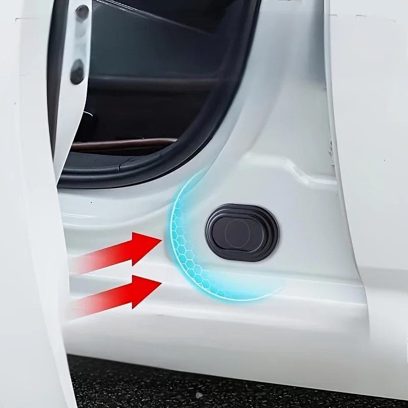 

6 шт. силиконовые прокладки дверного амортизатора — универсальные противоударные дверные буферные накладки для автомобиля, грузовика, внедорожника — уменьшает удар двери