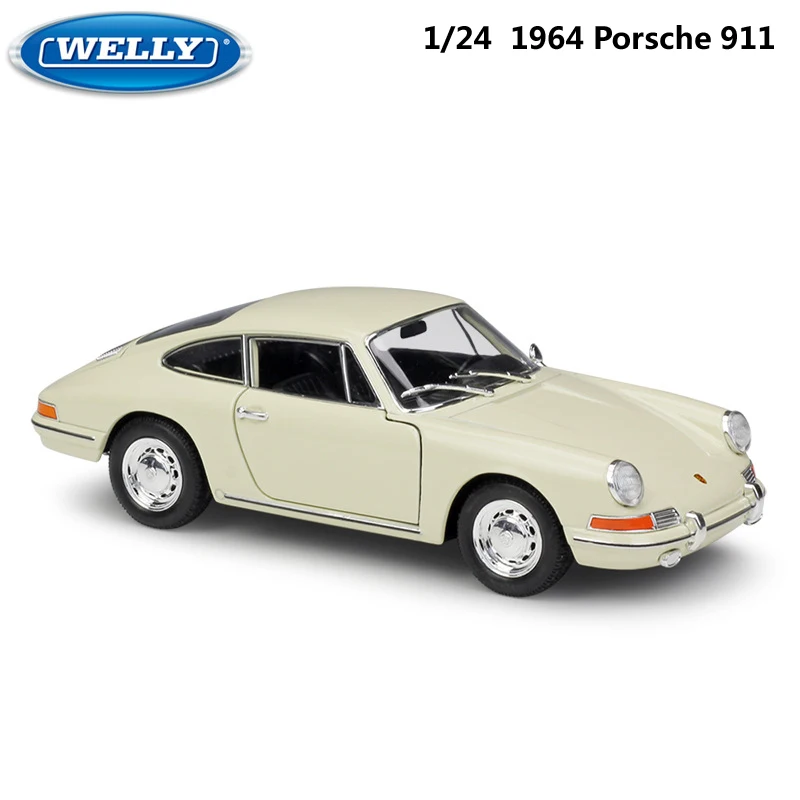 

WELLY Diecast Car 1:24 Scale 1964 Porsche 911 High Simulation Model Car Toy Metal Alloy Toy Car For Children Gifts Collection