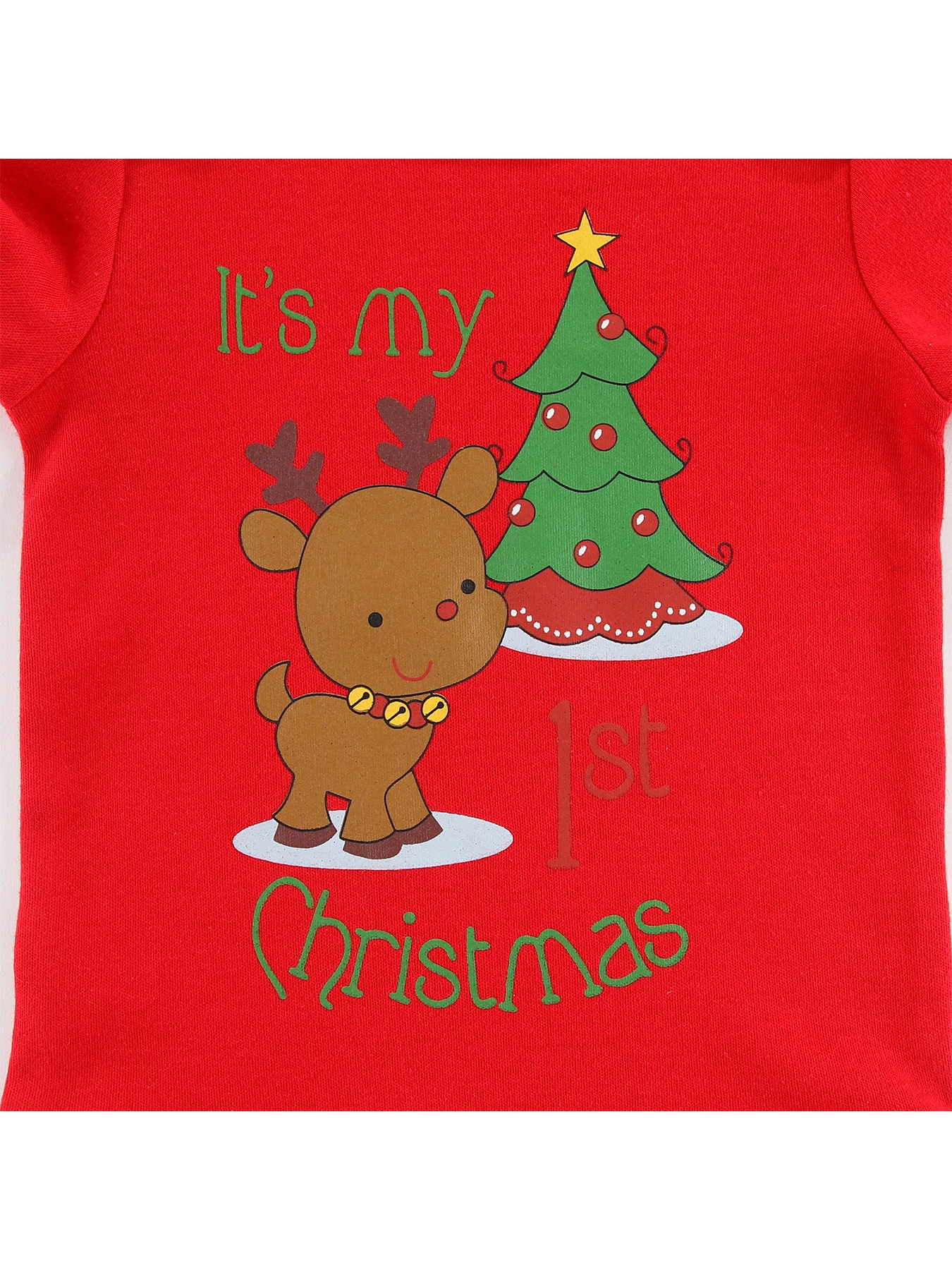 Kiddiezoom 3 Pcs/Lot Christmas Cartoon Baby Boy Girl Bodysuits Soft Newborn Baby Onesies Fashion Baby Clothes