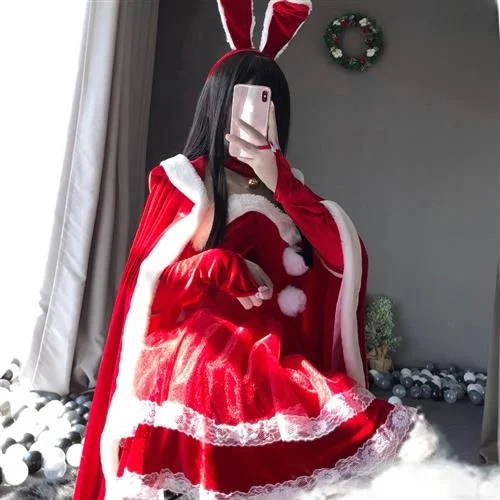 Fsia de Performance para Rainha de Balada de loween, X de Ombro, Versão Fena, Vestido para Festa de Natal e Rév...