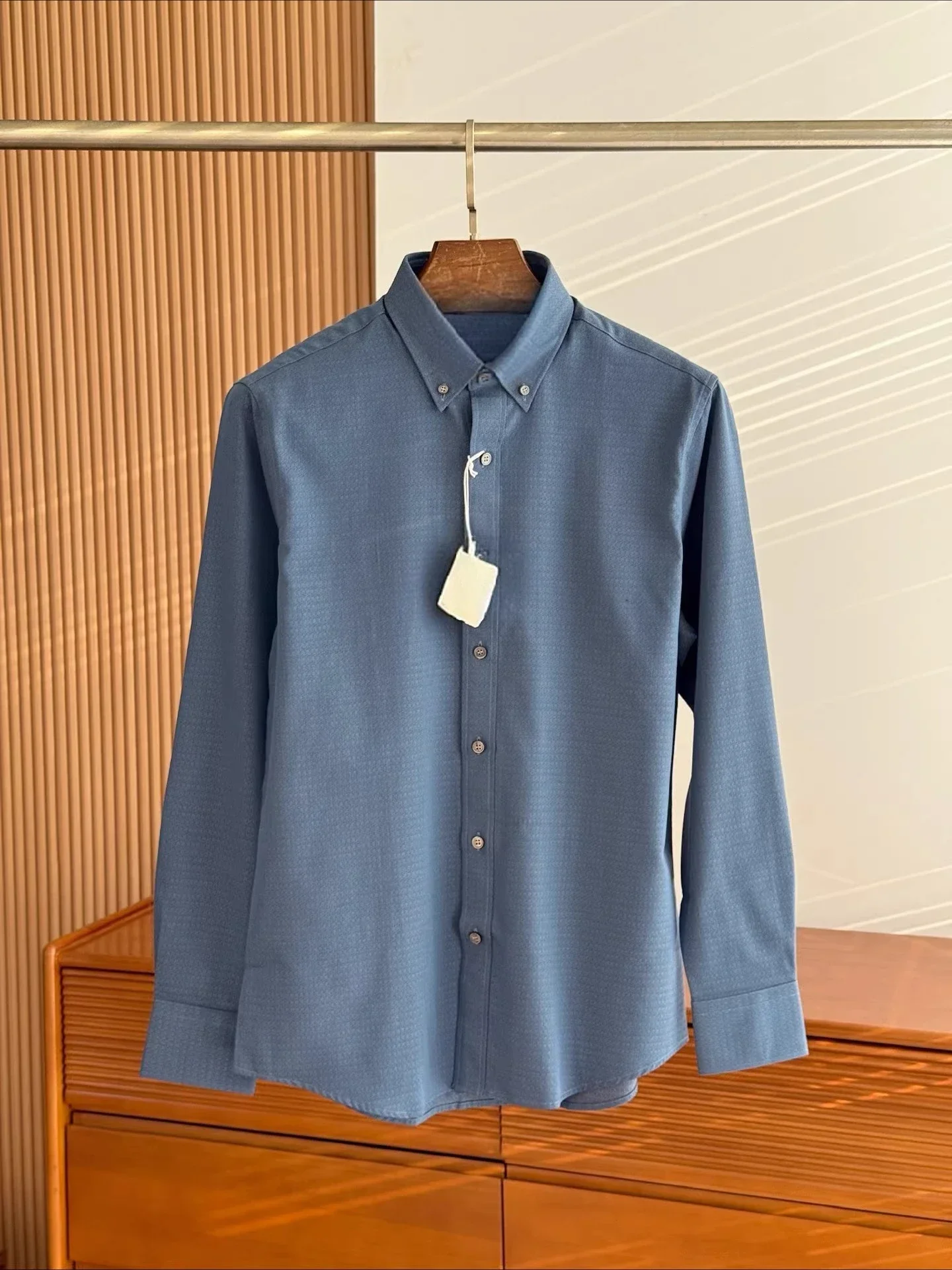 BC Italian old money style 26ss simple cotton Windsor collar men's casual shirt