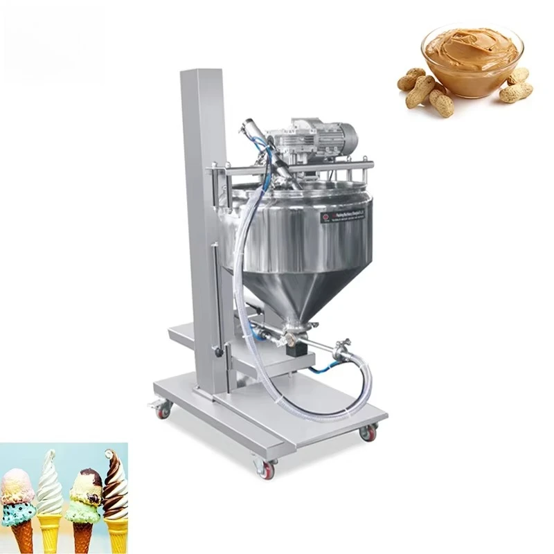 Heating and Mixing Lifting Type Pakistan Ice Cream Machine Peanut Butter Filling Machine Cake  Filling Machine