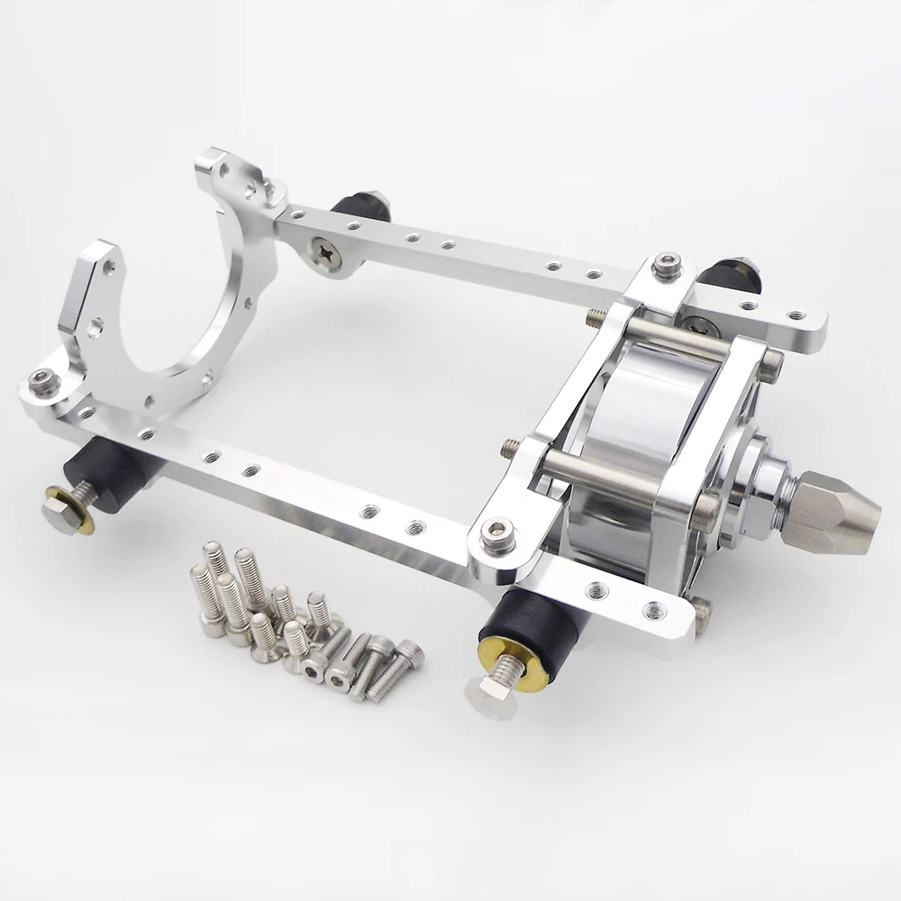 CNC Aluminum Alloy Engine Mount Bracket & Clutch Set for Zenoah 26CC 29CC 30CC QJ Engine Fit RC Boat, MONO, Vee Speedboat