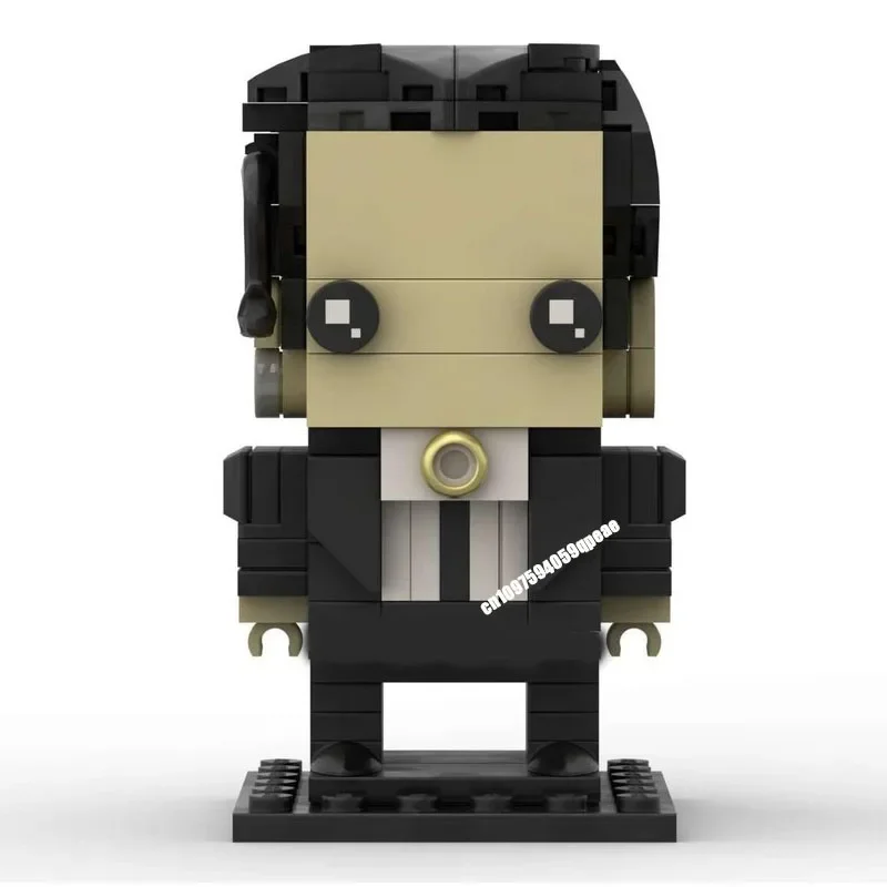 New 137Pcs Popular Pulp Fiction Series Character Square Head Figures Set Model Custom Puzzle Diy Creative Ideas Kids Toys Gifts