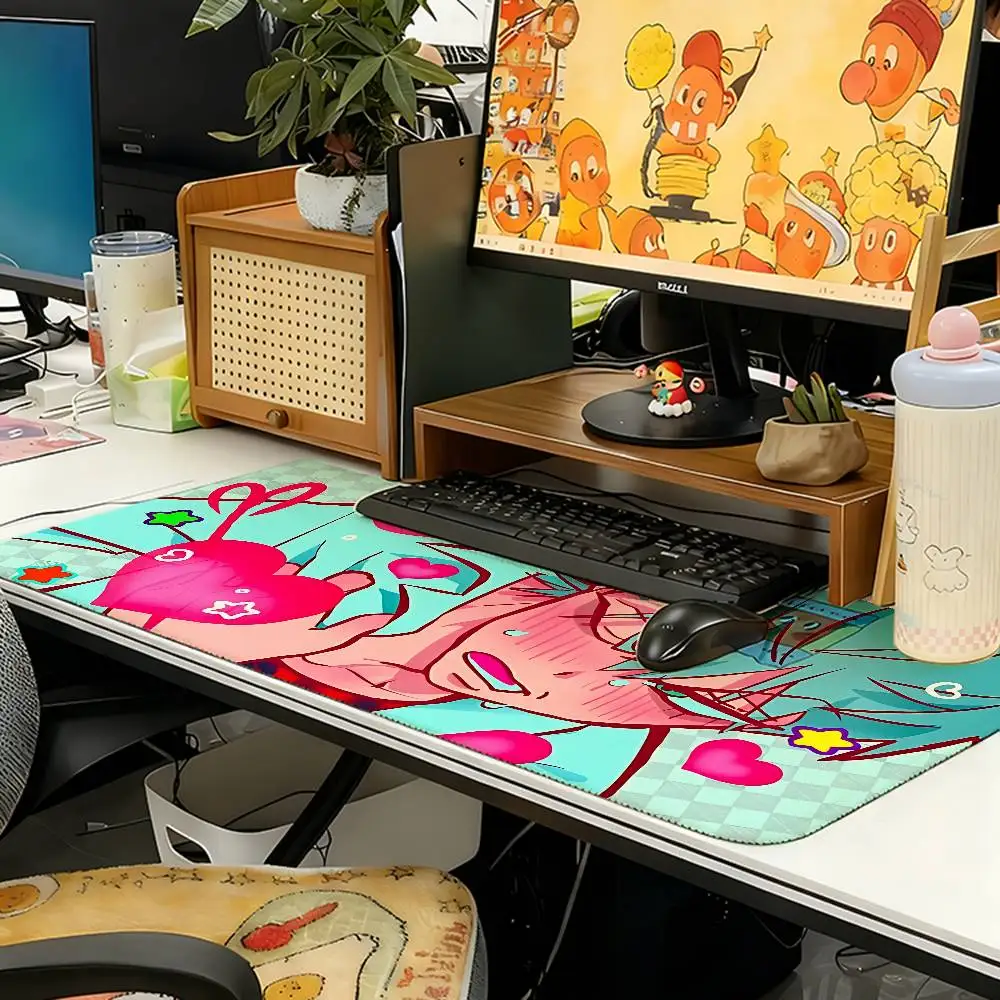 Cute A-Alien Stage Mouse Pad Computer Mat Deskpad Laptop Keyboard Mat Office Large Landscape Mousepad