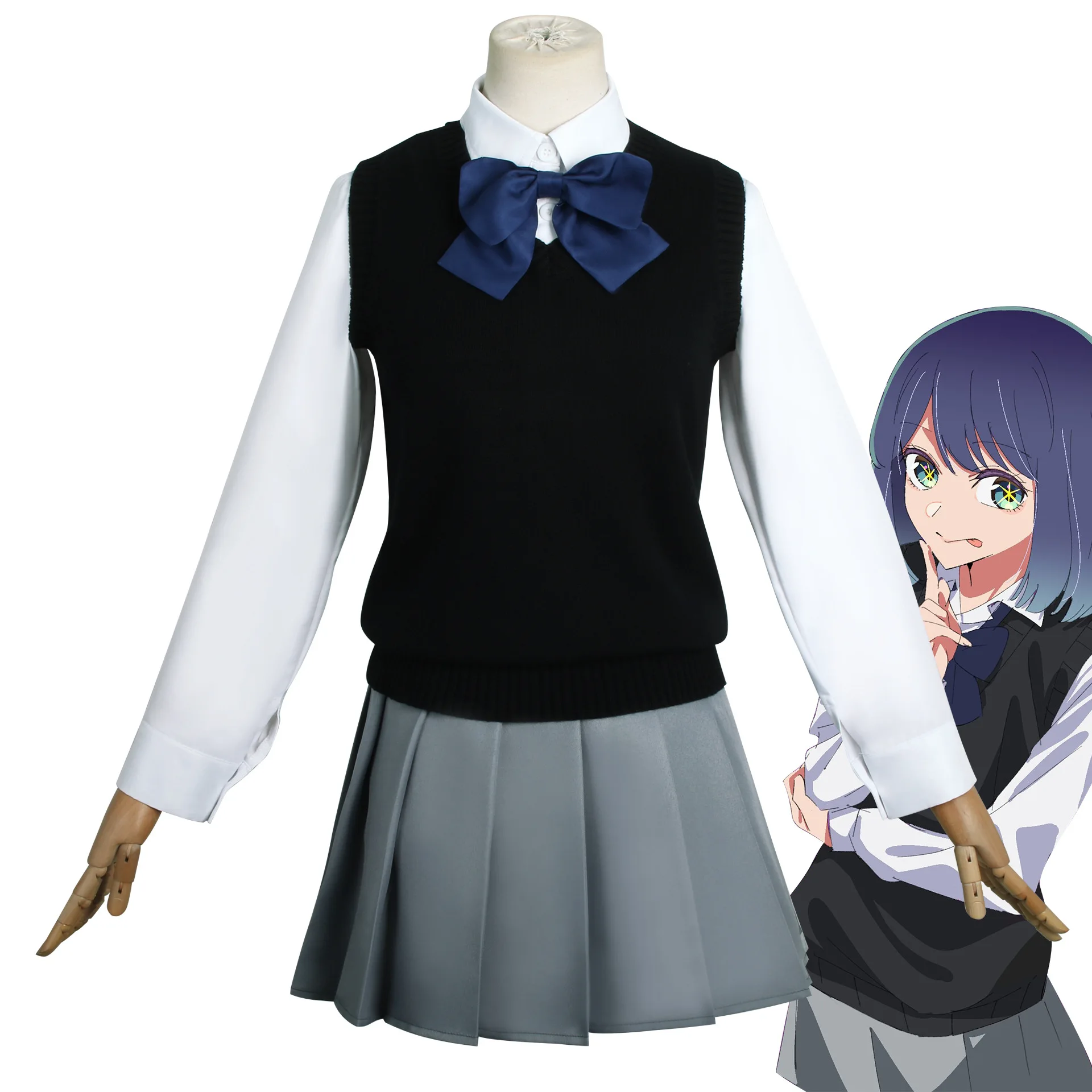 

Kurokawa Chiyin Cos Costume, Kurokawa Akane, The Child I Pushed JK Schoolgirl Suit, Skirt