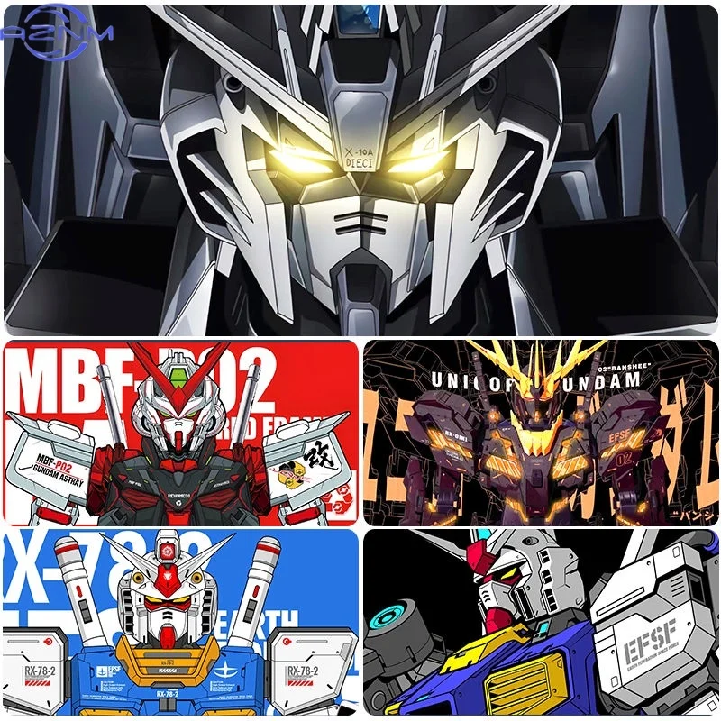 Gundam Mouse Pad Super Large Anime Gaming Keyboard Desk Mobile Suit Two-Dimensional Customization