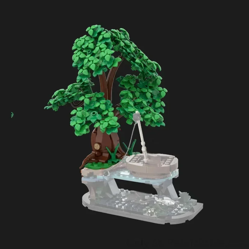 Ringen Film Rivendell Uitbreiding The Shire Bomen Model Moc Bouwstenen DIY Creatieve Montage Bricks MOC-234524 MOC-216710