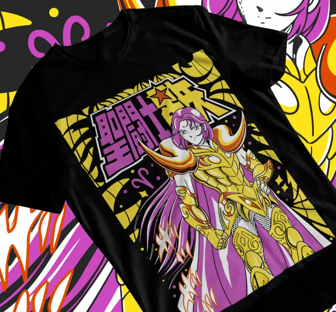 

Saint Seiya Gold Saints Knights of the Zodiac Anime Unisex Tshirt Soft Tee