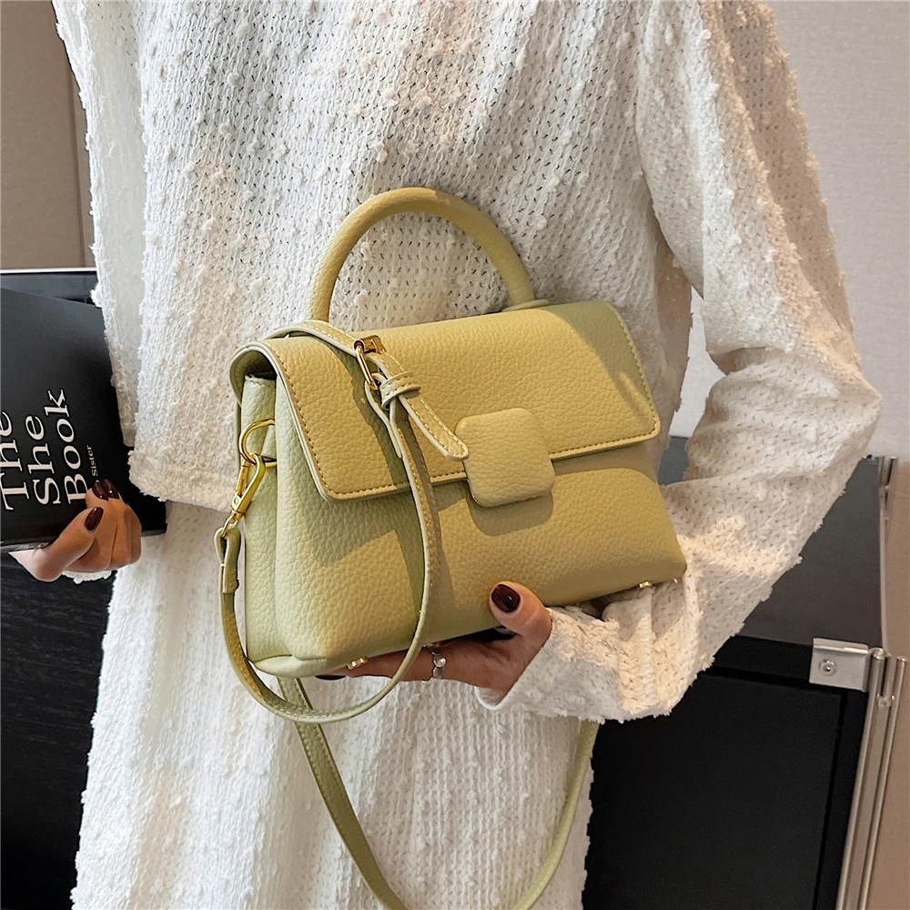 

Burminsa 2 Layers Small Crossbody Bags With Short Handle For Women 2023 Trend Designer Shoulder Bags PU Leather Ladies Handbags