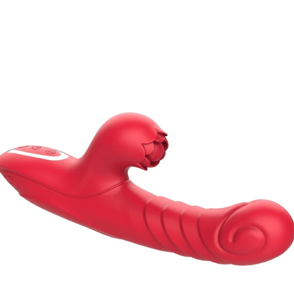 Rose retractable heating vibrator for female in body stimulation clitoral masturbation massager adult sex toy fesses sexuelles