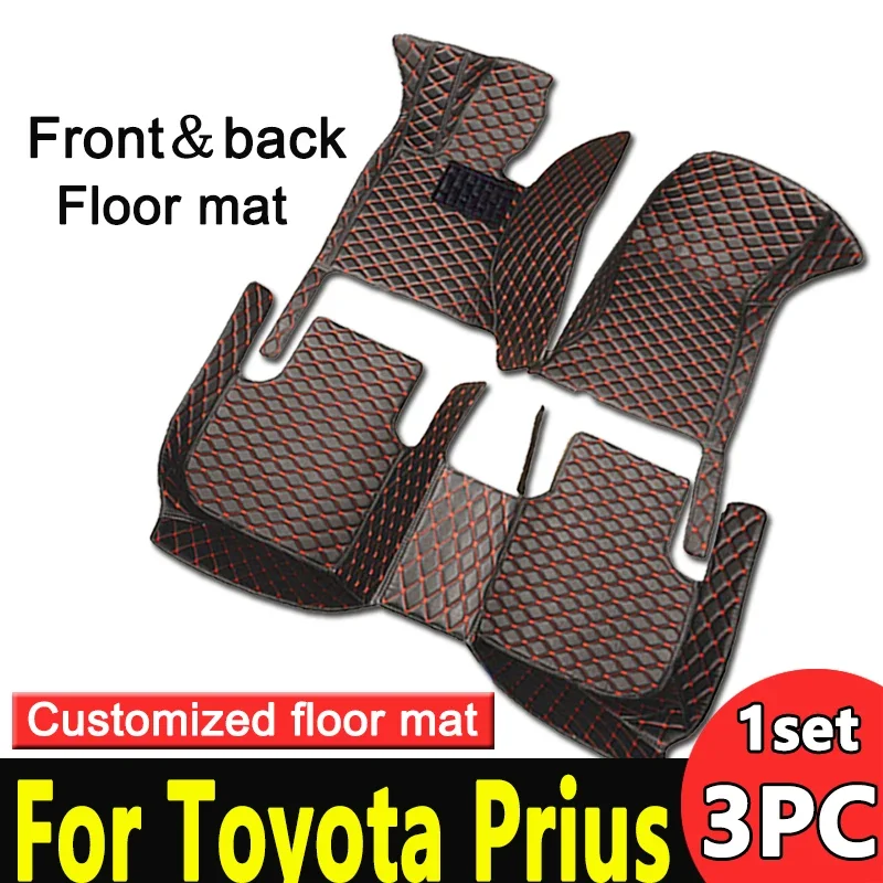 

Car Floor Mats For Toyota Prius XW50 MK4 2016 2017 2018 2019 2020 2021 2022 Carpets Rugs Luxury Leather Mat Rugs Car Accessories