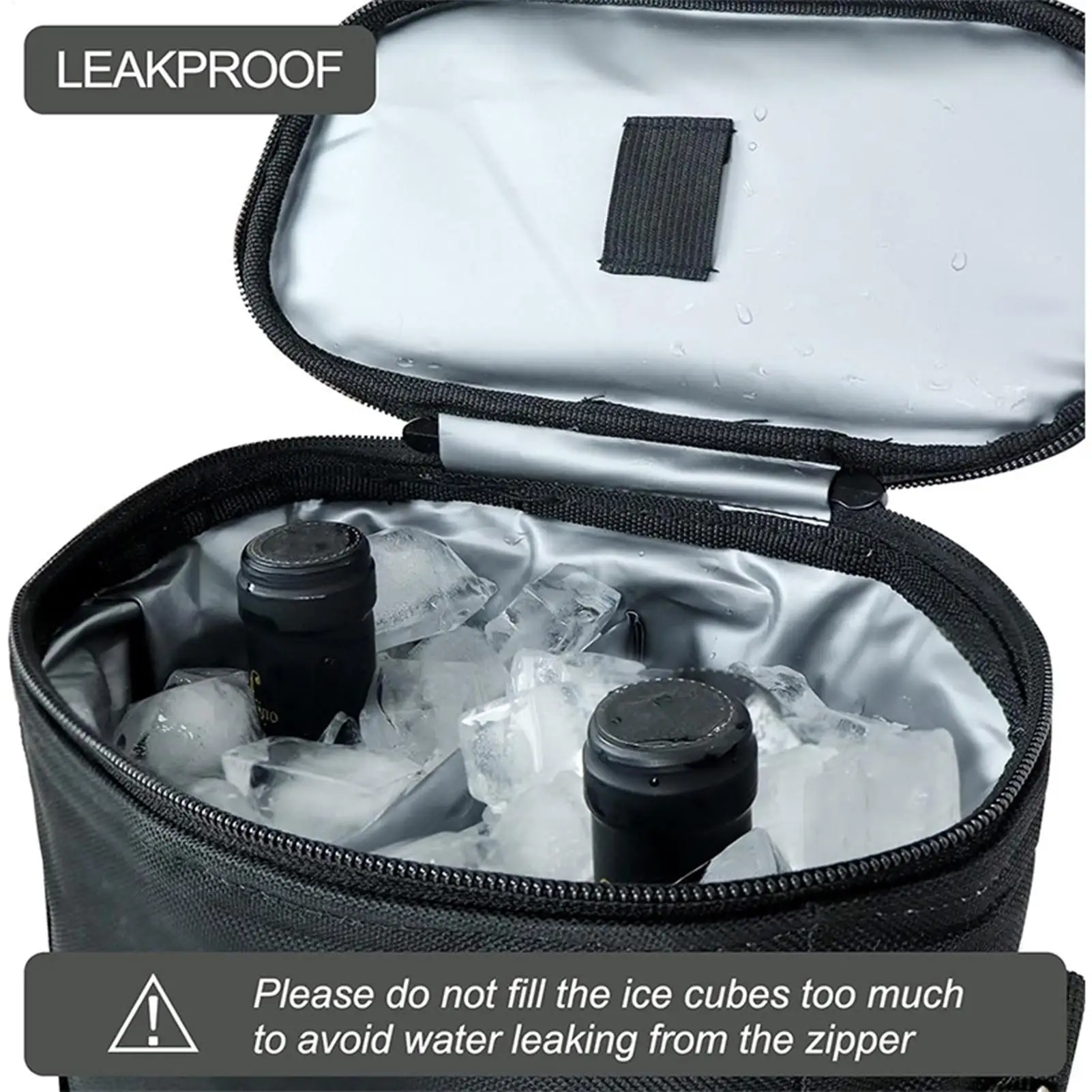 

Wine Cooler Bags Insulated Portable Wine Cooler Case 2 Bottle Insulated Pouch Carrier Chiller Bag With Adjustable Shoulder Strap