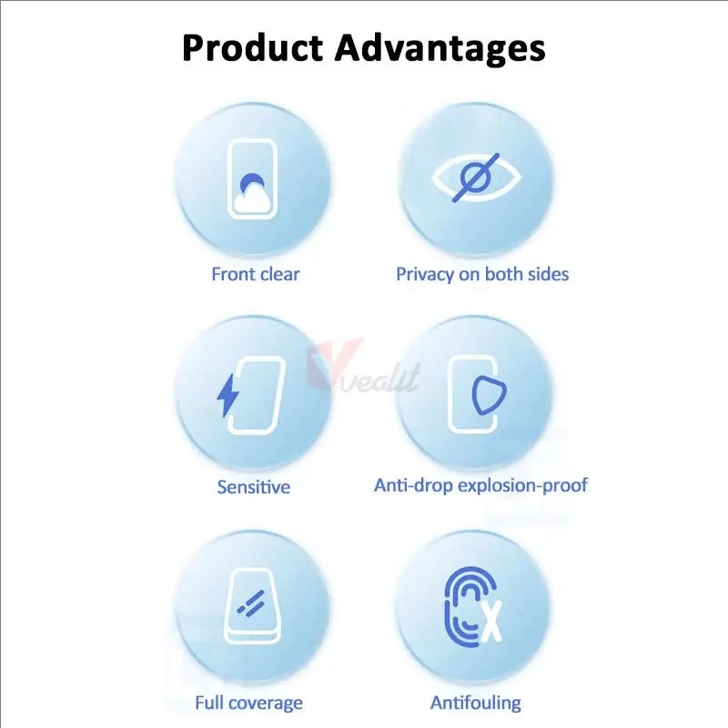 2-4Pcs Premium Privacy Protective Tempered Glass For ZTE nubia RedMagic 11S 10S 11 10 Pro+ 11 Air Anti-spy Screen Protector Film view 3