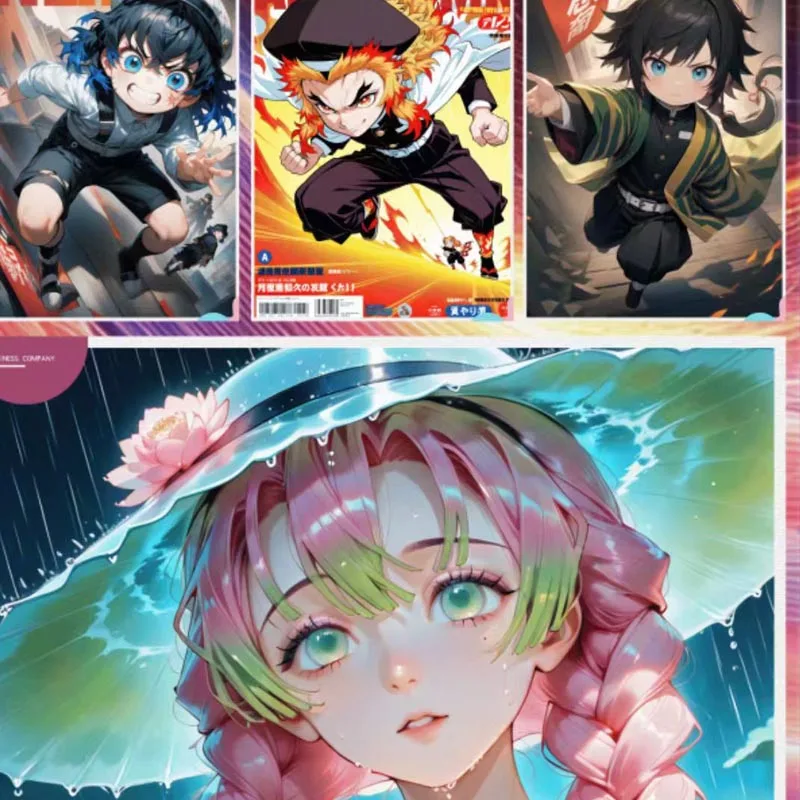 Wholesales Demon Slayer Collectionfuguang Wave2 Butterfly Dance A5 Flash Card Playing Cards