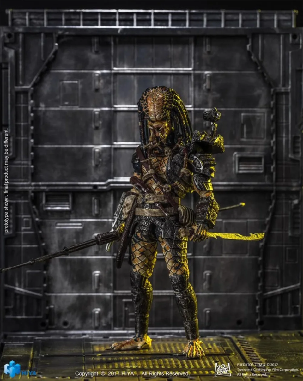 

1/8th Hiya Toys L0020 L0021 L0022 Warrior the Blood Predator with Stand Platform Full Set Moveable Action Figure For Fan Collect