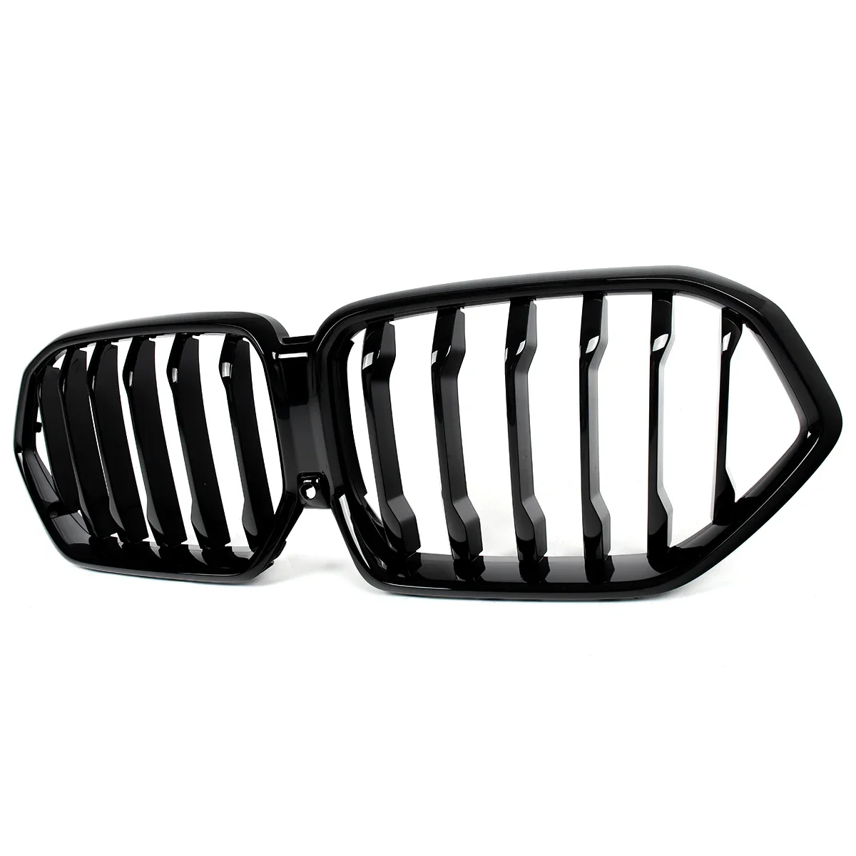 For BMW X6 G06 LCI 2024-UP Front Bumper Racing Grill Single Line Glossy Black Kidney Grilles Car Accessories