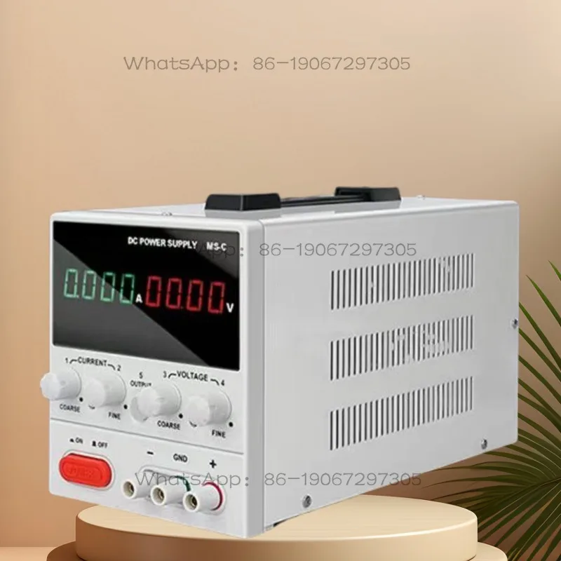 15V5A Adjustable DC Power Supply MS155C Electroplating Encoder Programmed High Precision Digital Display Power Supply