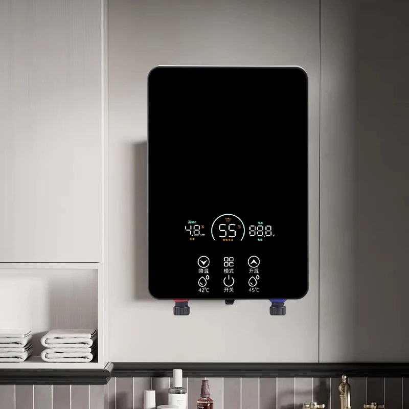 Hot topic Efficiency, beautiful appearance, intelligent water heater with LED display