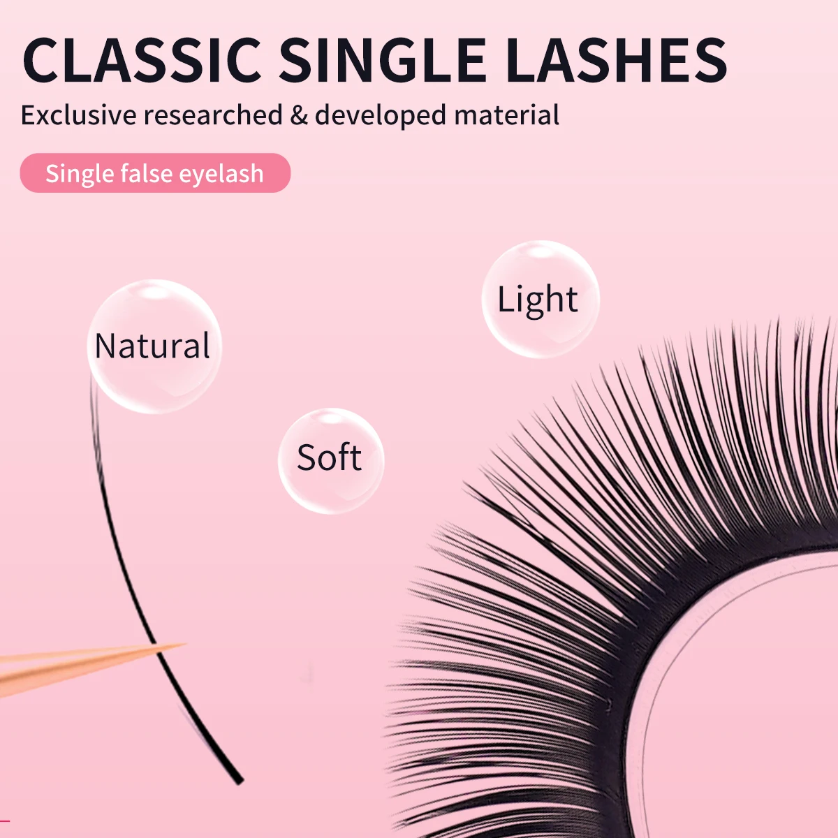 MENGLUKE Classic Eyelash Extensions Soft Matte Black Individual Lashes Natural Premium C/D Curl 8-15mm Wholesale Supply