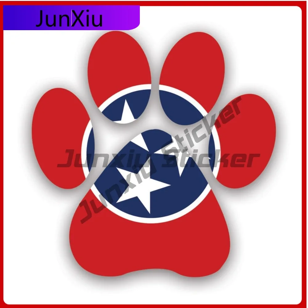 

Tennessee State Paw Scratch Resistant Weather Resistant Funny For Motorcycle Helmet Bumper Easy To Remove Easy Apply Decor