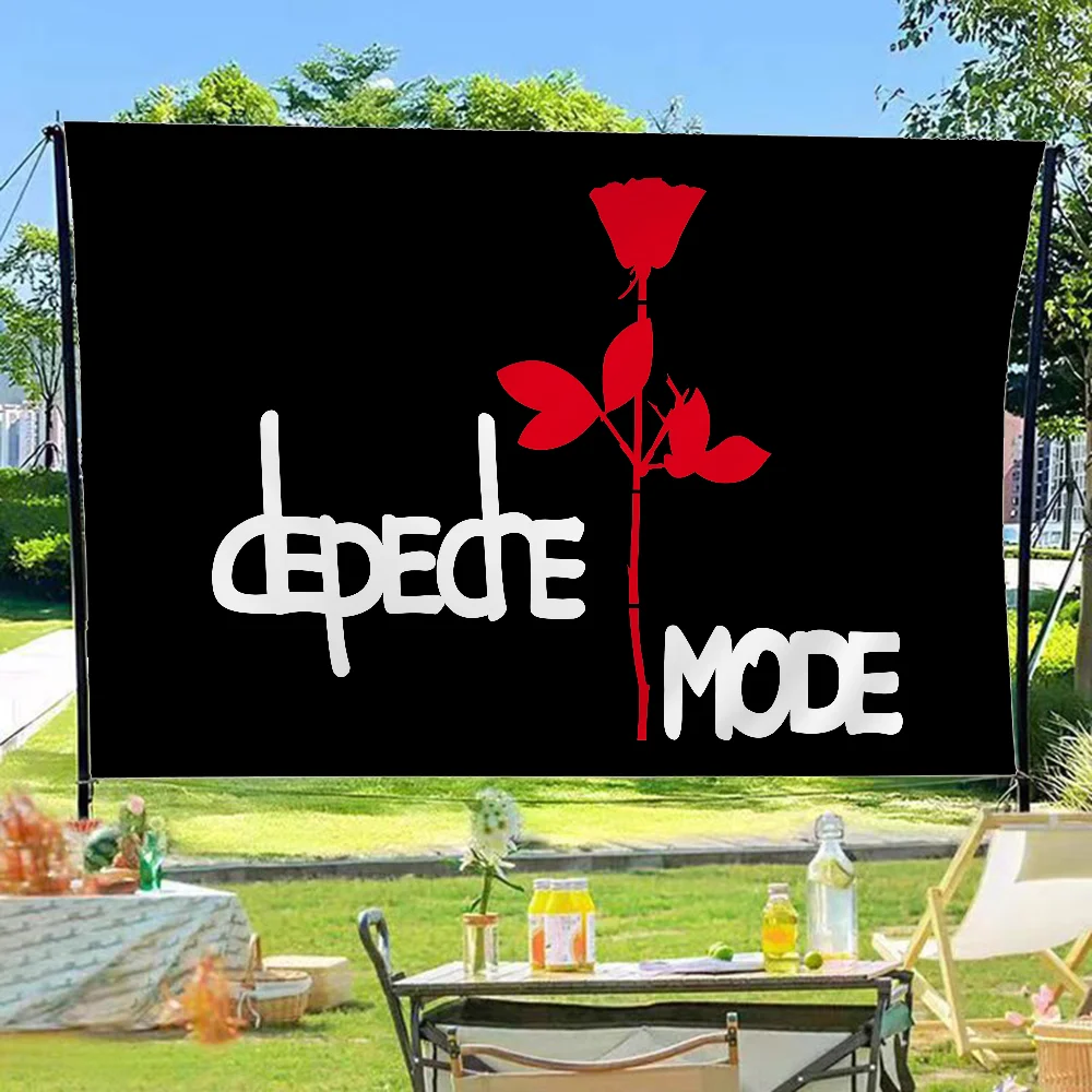 D-Depeche M-Mode راية فنية مطبوعة على الحائط الياباني علم أنيمي للتعليق على الحائط ديكور المنزل