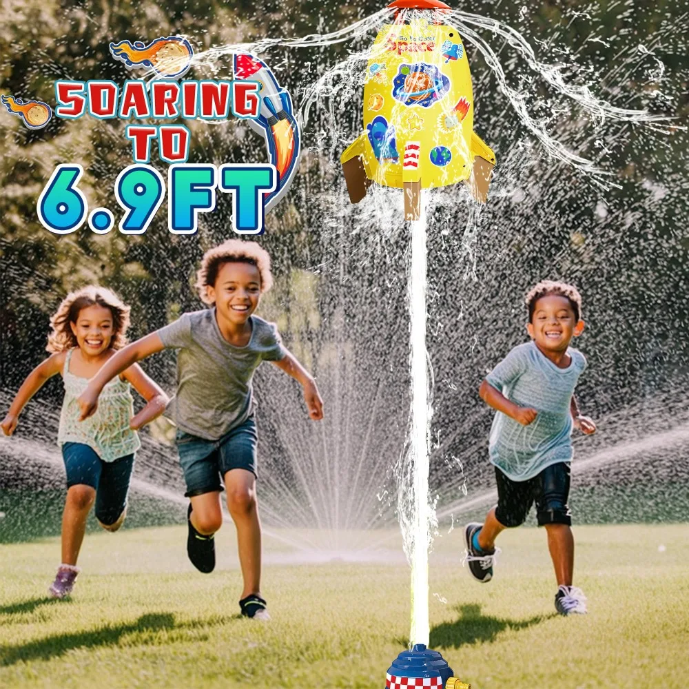 

Full Set Liftoff Sprinklers Kid Cartoon Pattern with Base and Connector Water Play Spray Toy 3m Water Hose