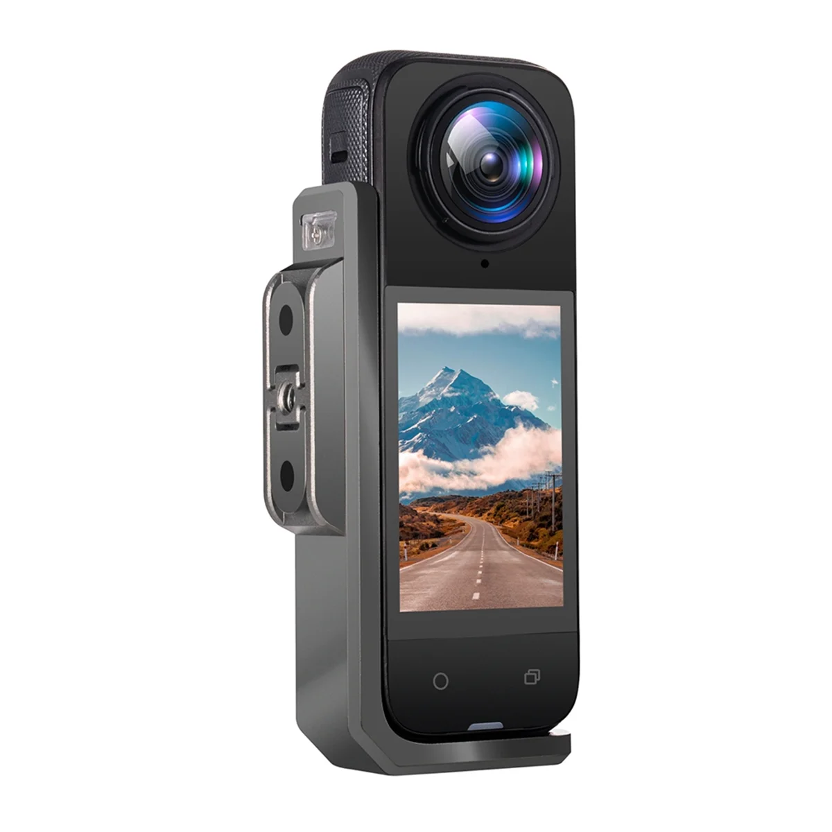 Per Insta360 X4 Staffa orizzontale Supporto per action camera Supporto per fotocamera POV Porta a vite da 1/4 di pollice a due poli