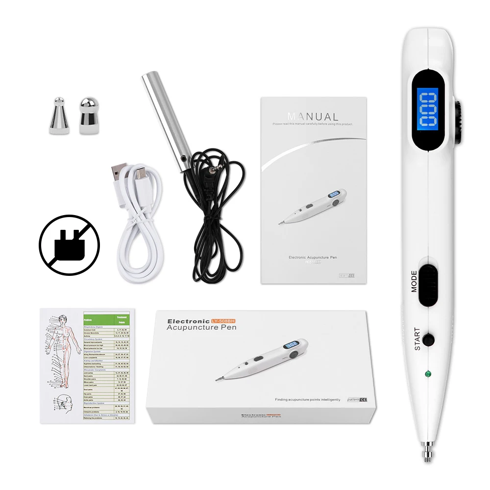 Acupuncture Pen With Digital Display Electro Acupuncture Point Muscle Stimulator Device Massage Equipment Health Care