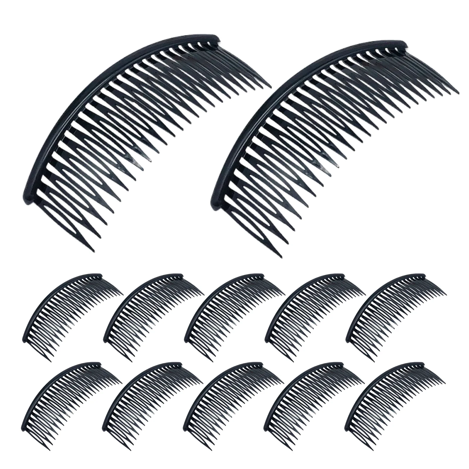 

48Pcs Big Plastic Hair Combs for Women Girls Large Slide Bun Holder 24 Teeth DIY Hair Styling Twist Comb Accessories