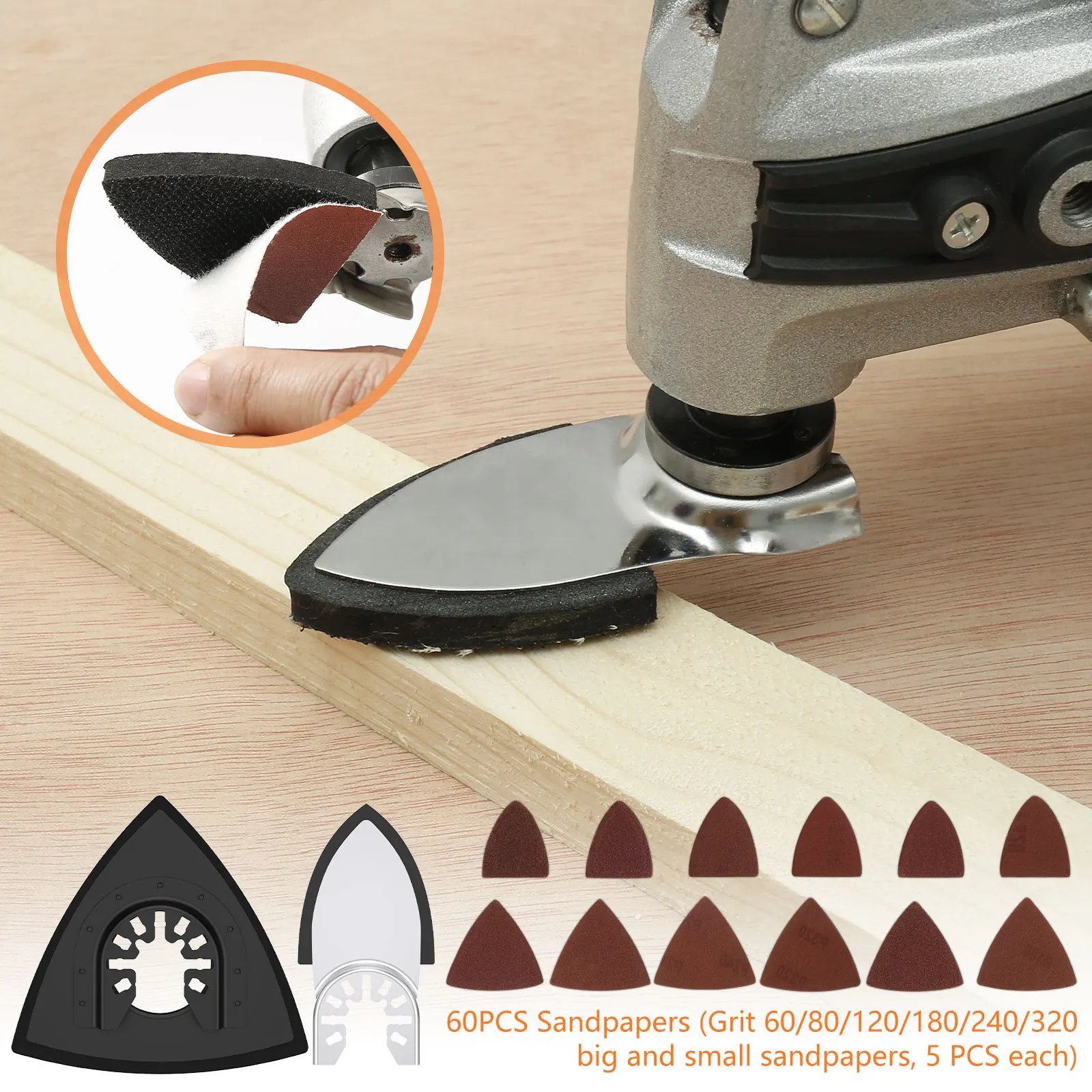 

87 шт., двухметаллическое осциллирующее пильное полотно, прозрачная маркировка, устойчивый к ржавчине, набор многофункциональных инструментов с наждачной бумагой для резки дерева, металла, пластика