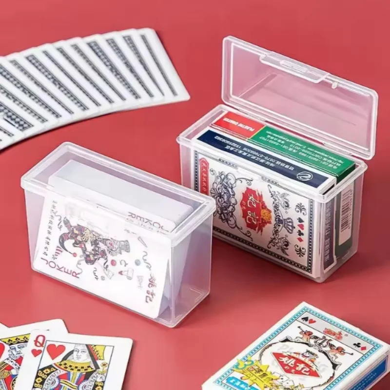 Plastic Clear Storage Box Storage Box Multipurpose For Game Card Rectangular Business Card Credit Card Holder Case Organizer
