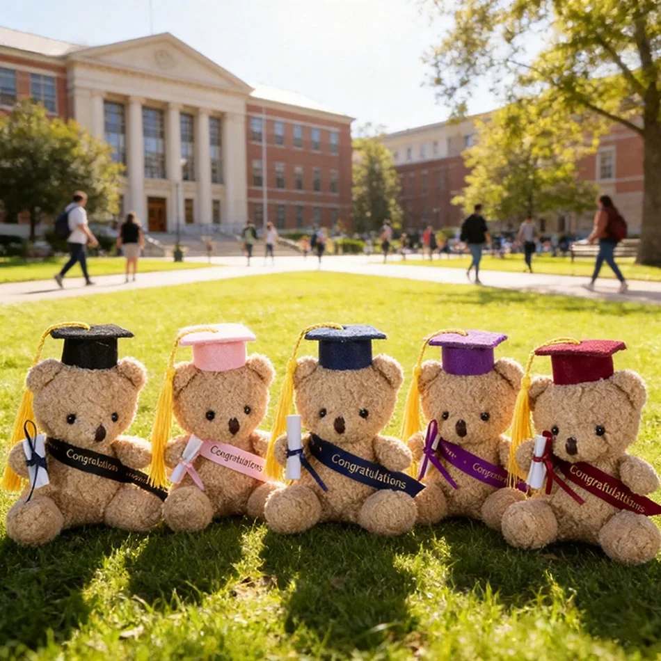 

Dr. Bear Cute Plush Toy Doll Kindergarten Gifts Graduation Gifts Plush Doctor Teddy Bear Hanging Bag Charm Key Ring Holder