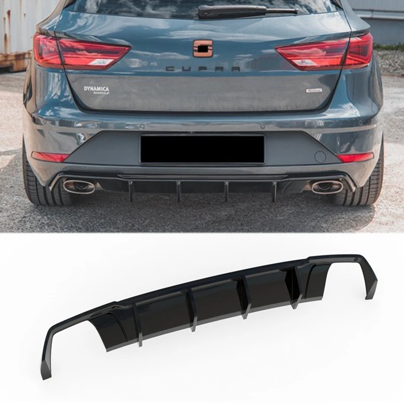 

For Seat S.e.a.t Leon Cuparestorationmax Rear Lip Spoiler Surrounds Md Model Mk3 3.5