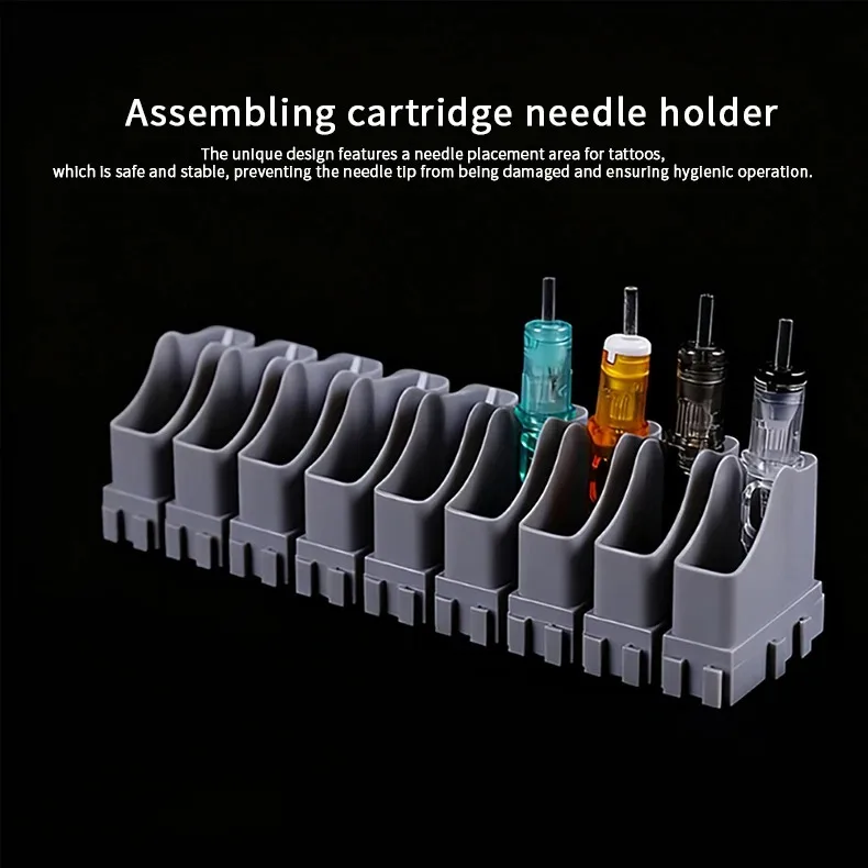 10/40pcs Tattoo Cartridge Holder ABS Plastic Tattoo Cartridge Tray For Tattoo Inks Needle Holder Placement Rack  Accessories