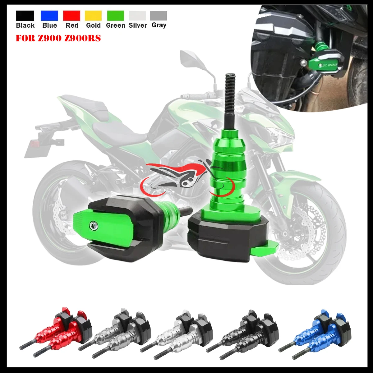 Motorcycle Falling Protection For KAWASAKI Z900 Z900RS Z 900 Z900 RS Z1000 Frame Slider Fairing Guard Crash Pad Protector