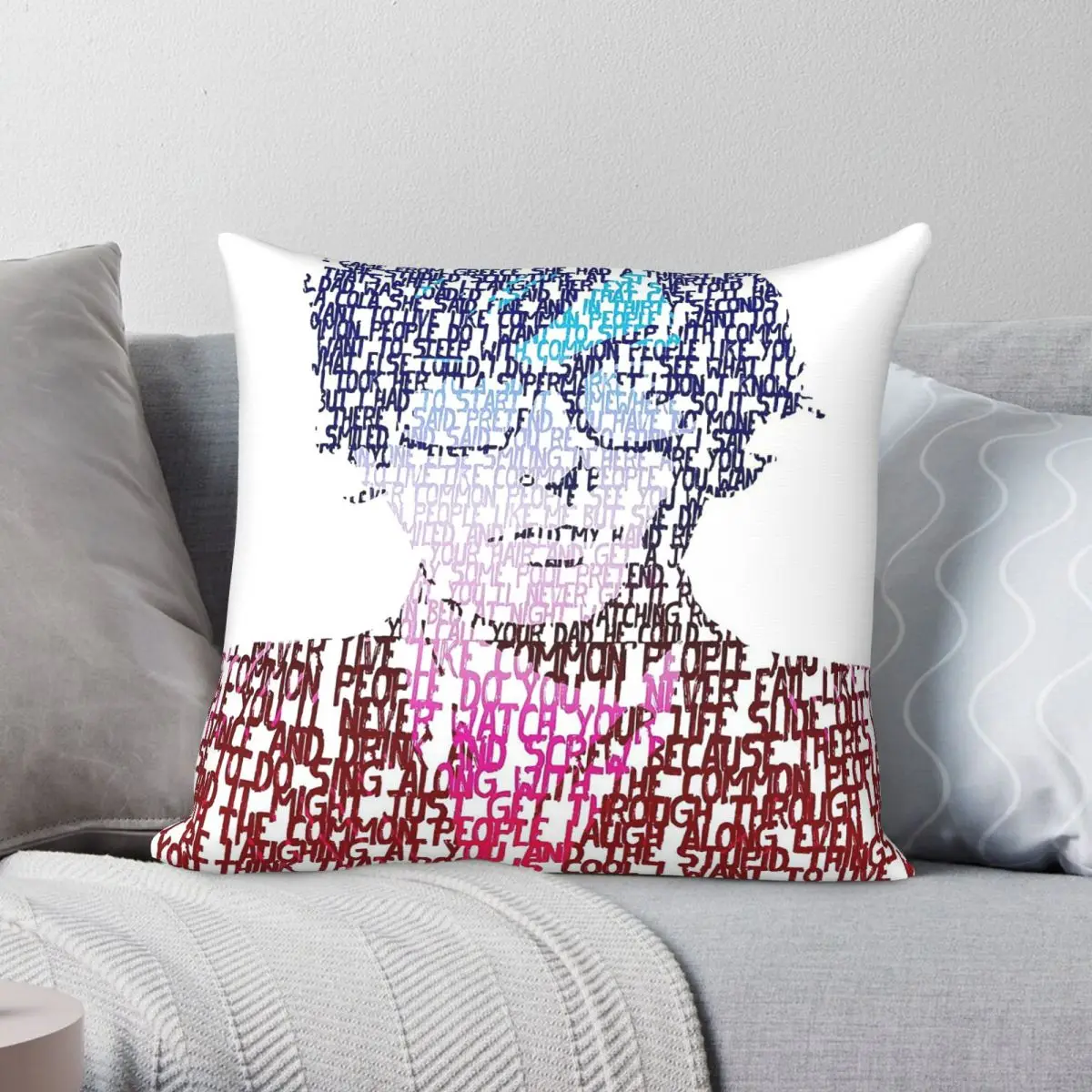 Pulp Band Common People Song Square Pillowcase Polyester Linen Velvet Printed Zip Decorative Pillow Case Car Cushion Cover 45x45