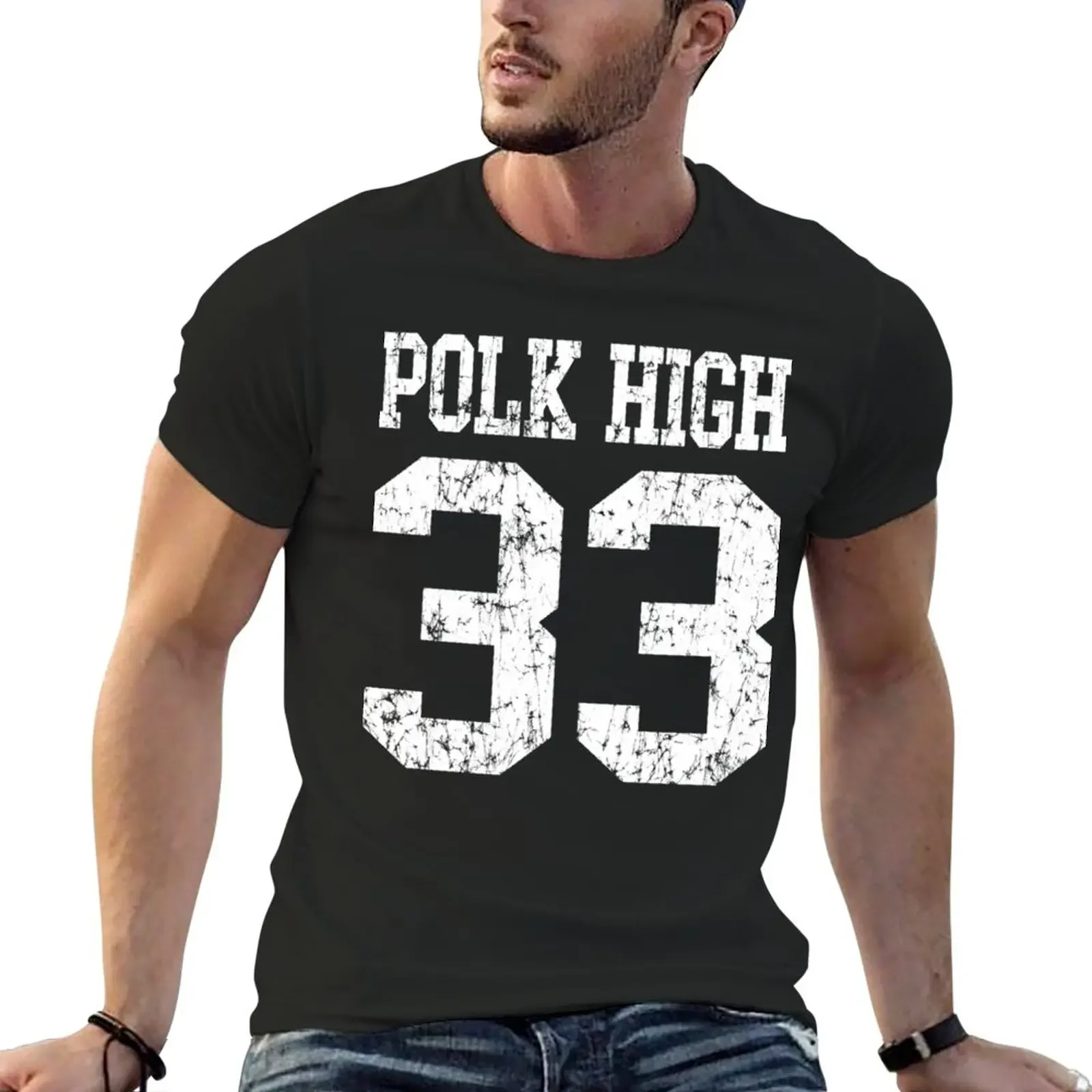 

New Polk High 33 T-Shirt new edition t shirt cute tops summer workout shirts for men