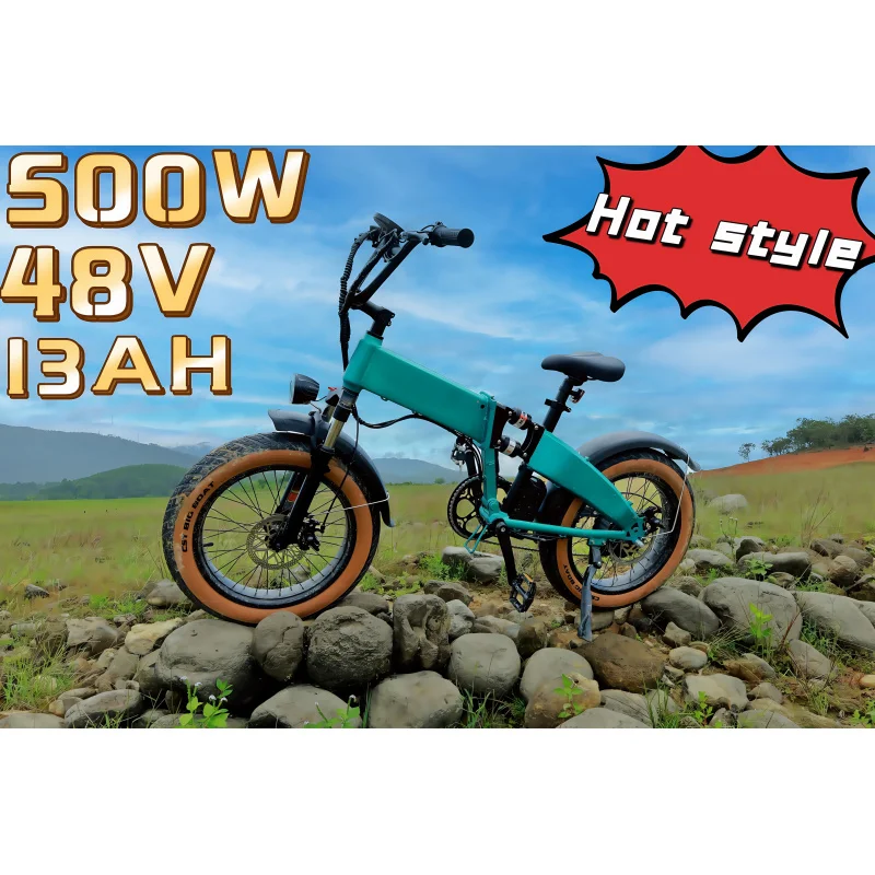 

Popular city moped 500W motor 48V13AH battery foldable variable speed driving adult mountain
