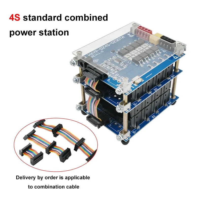 Heltec 3S 4S 6S 7S 8S 10S BMS Li-ion Lithium Power Wall 18650 Battery Pack/Holder/box With equalization and temperature control