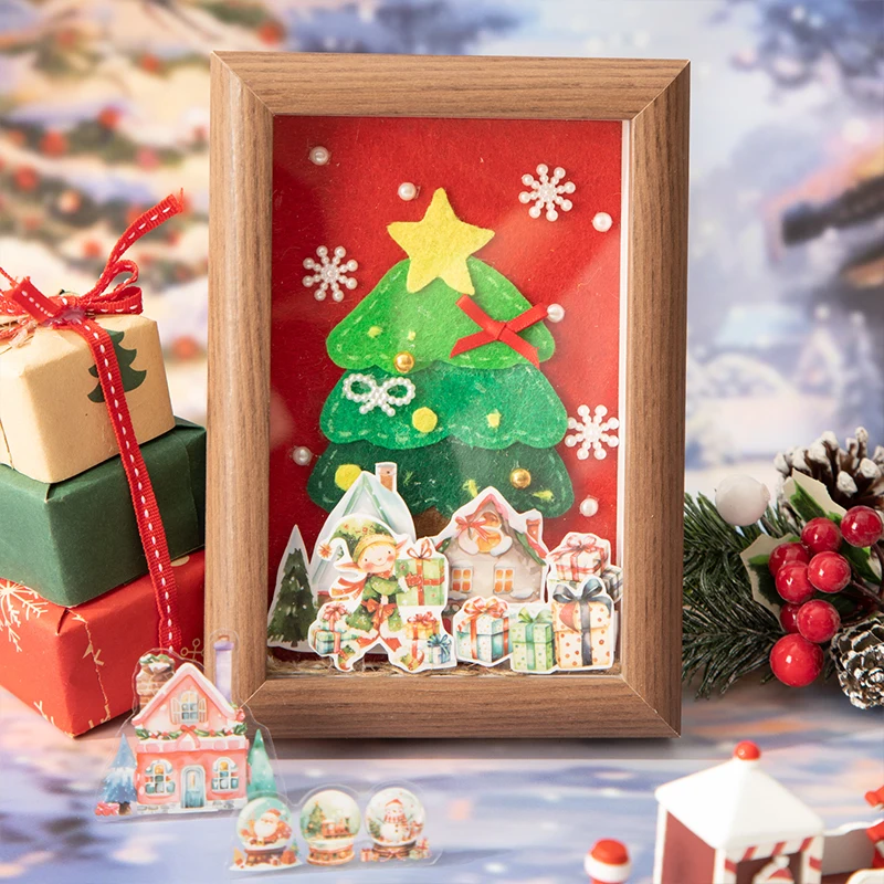 

Журнал GO, 20 шт., рождественские тематические милые девушки, конфеты и десерты, наклейки для скрапбукинга, фоторамка, дневник, украшение для рождественской открытки