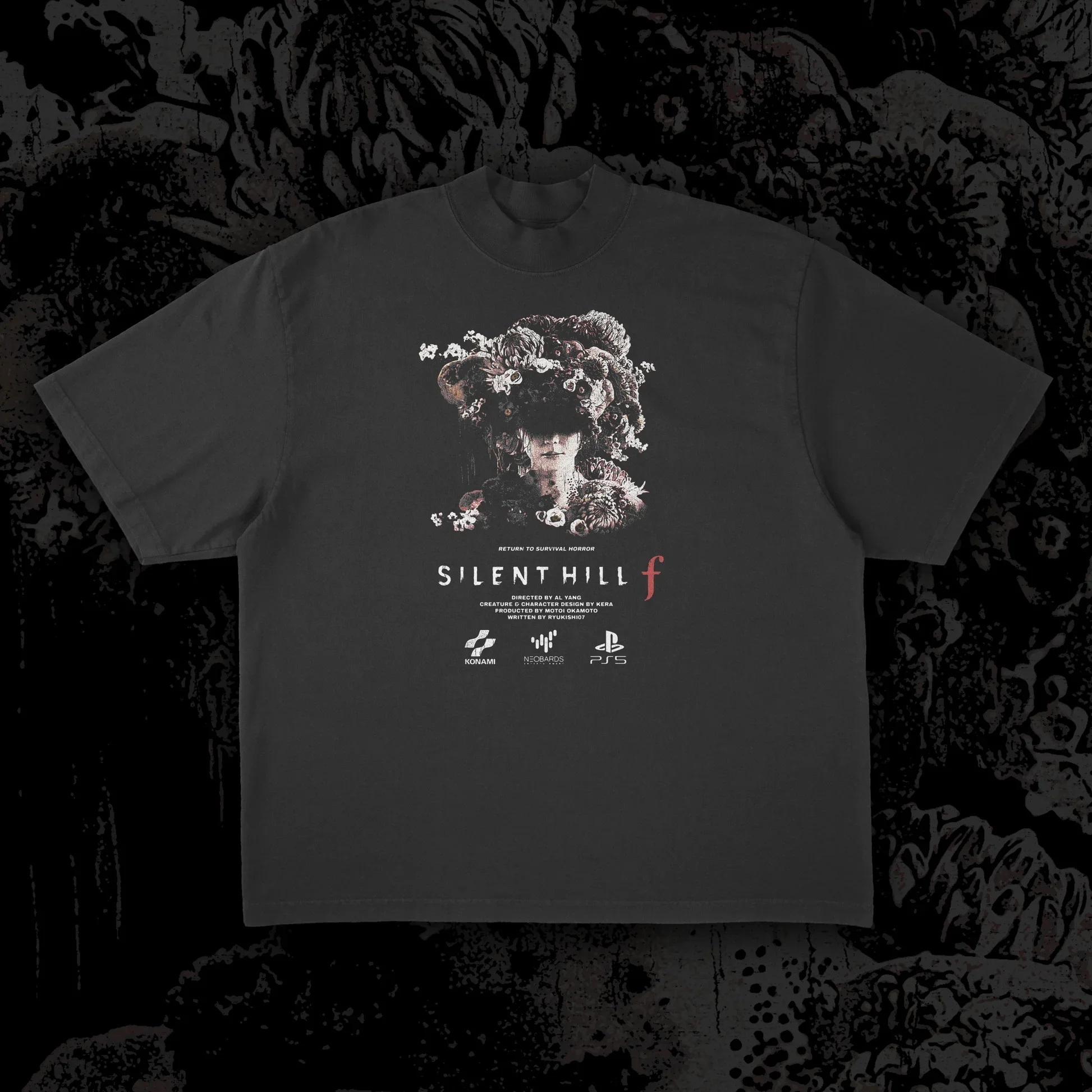 Y2k Street Hip Hop Short Sleeve Silent Hill F T-shirt Women Men Oversized Streetwear Female Male Clothing Top Tees Casual Cotton