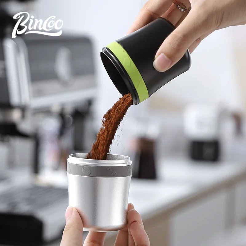 Bincoo coffee powder cup, quantitative measuring cup, aluminum alloy, feeder, 51/58mm household barista accessory tool