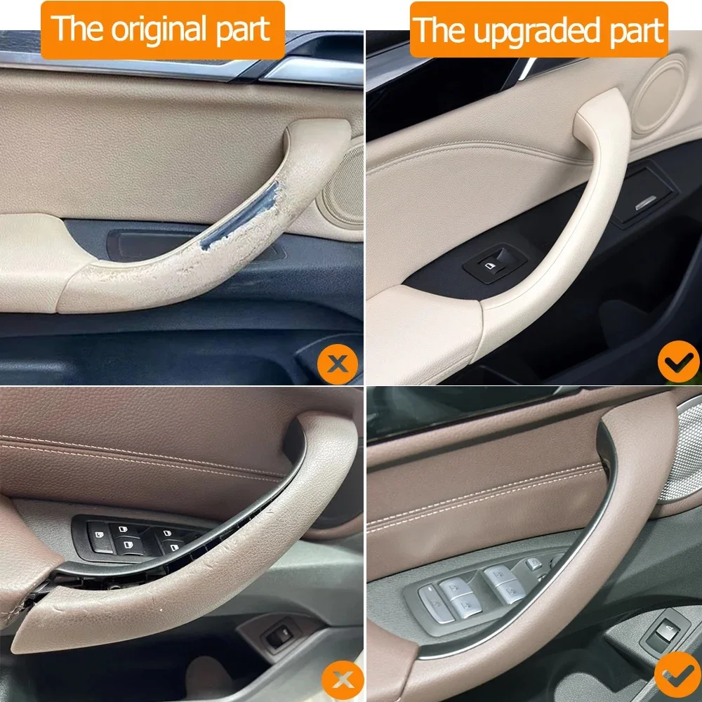 Interior Car Front Rear Left Right Door Handle Outer Cover Trim For BMW X1 X2 F48 F49 F39 2016 2017 2018 2019 2020 2021 2022