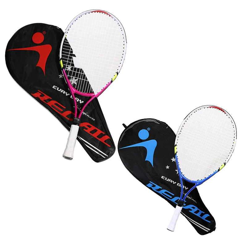 Top!-REGAIL 23 Inch Tennis Racket For Teenagers Aluminum Alloy Tennis Racket Strong Nylon Wire Suitable For Children's Training