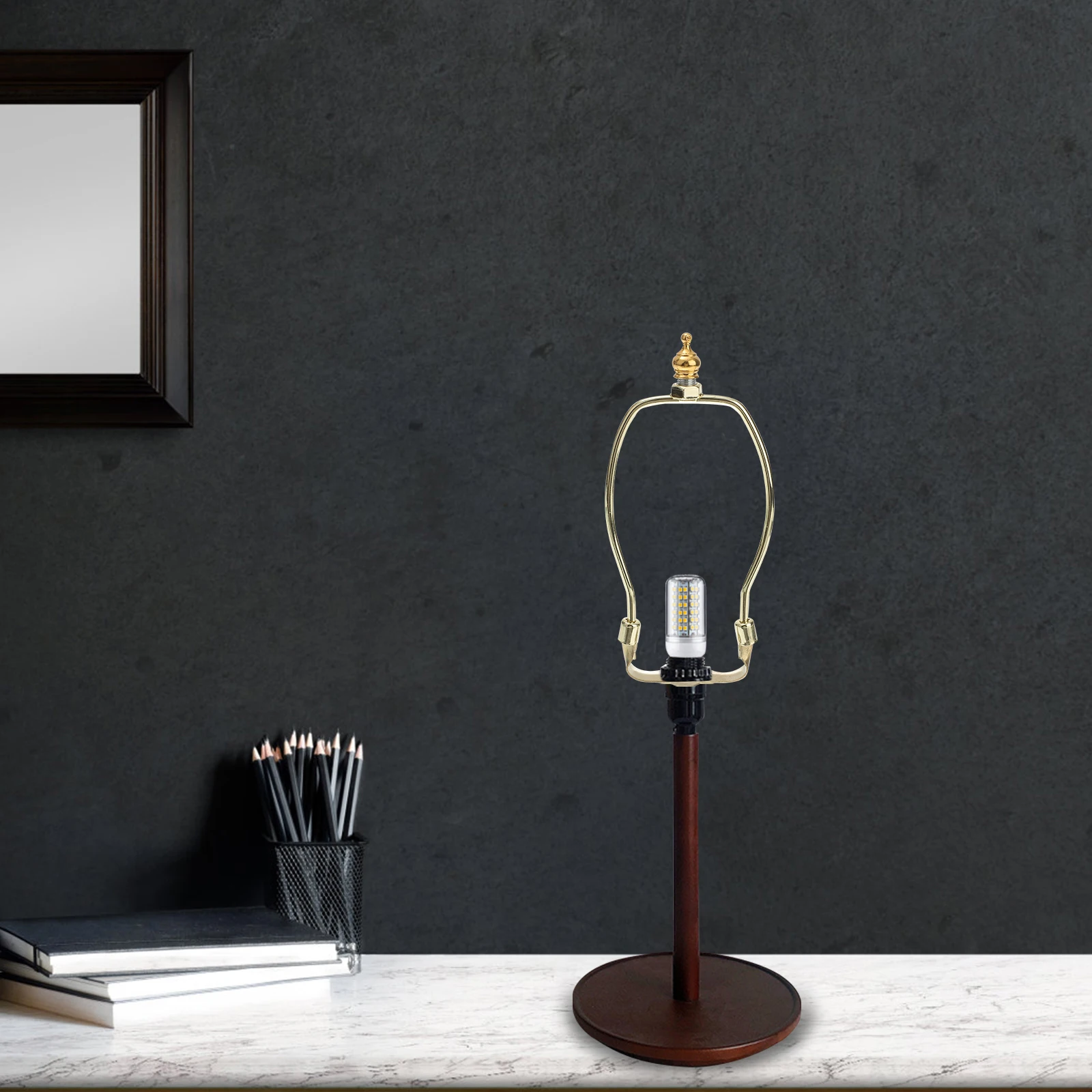 

Horn Lamp Bracket 6 Inches Harp Lamp Shades for Floor Table Lamps Metal Durable High Quality Easy Install Lighting Accessories