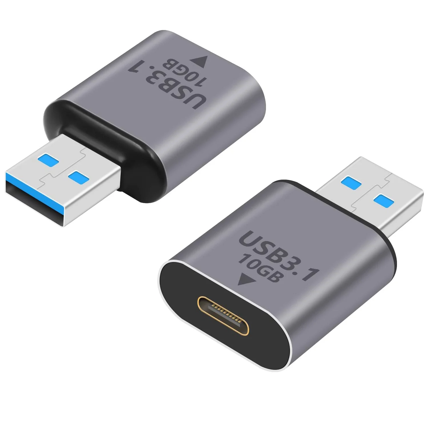 

10pcs USB 3.1 Type C Female to USB 3.0 Type A Male 10Gbps Charger Converter OTG Fast Charging Adapter